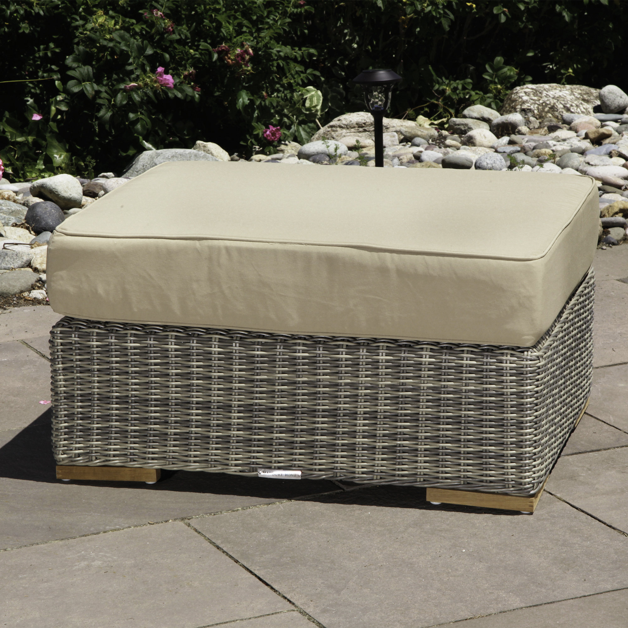 Madbury Road Corsica Ottoman With Cushion Wayfair Madbury Road Corsica Ottoman With