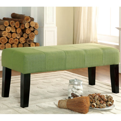 Bury Upholstered Bench Hokku Designs Color Green