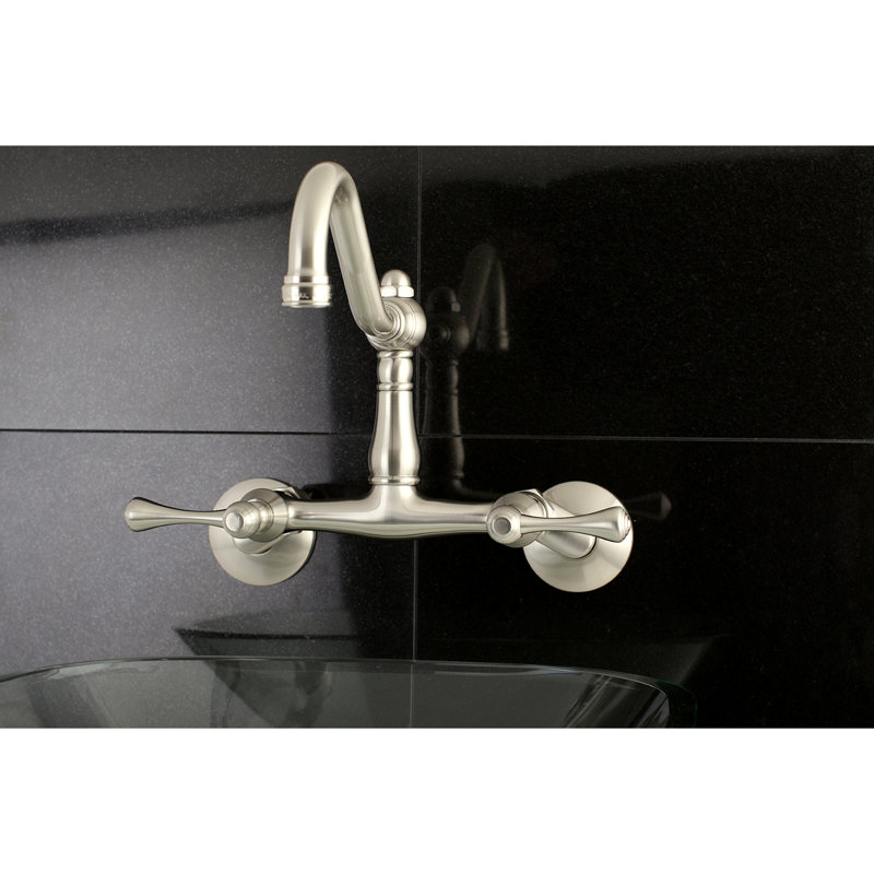Kingston Brass Vintage Double Handle Wall Mount Kitchen Faucet Reviews Wayfair