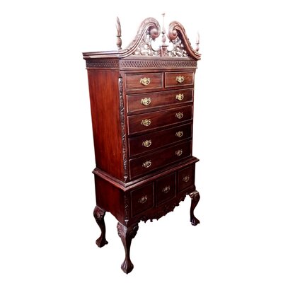 Chippendale High Boy 9 Drawer Chest D Art Collection