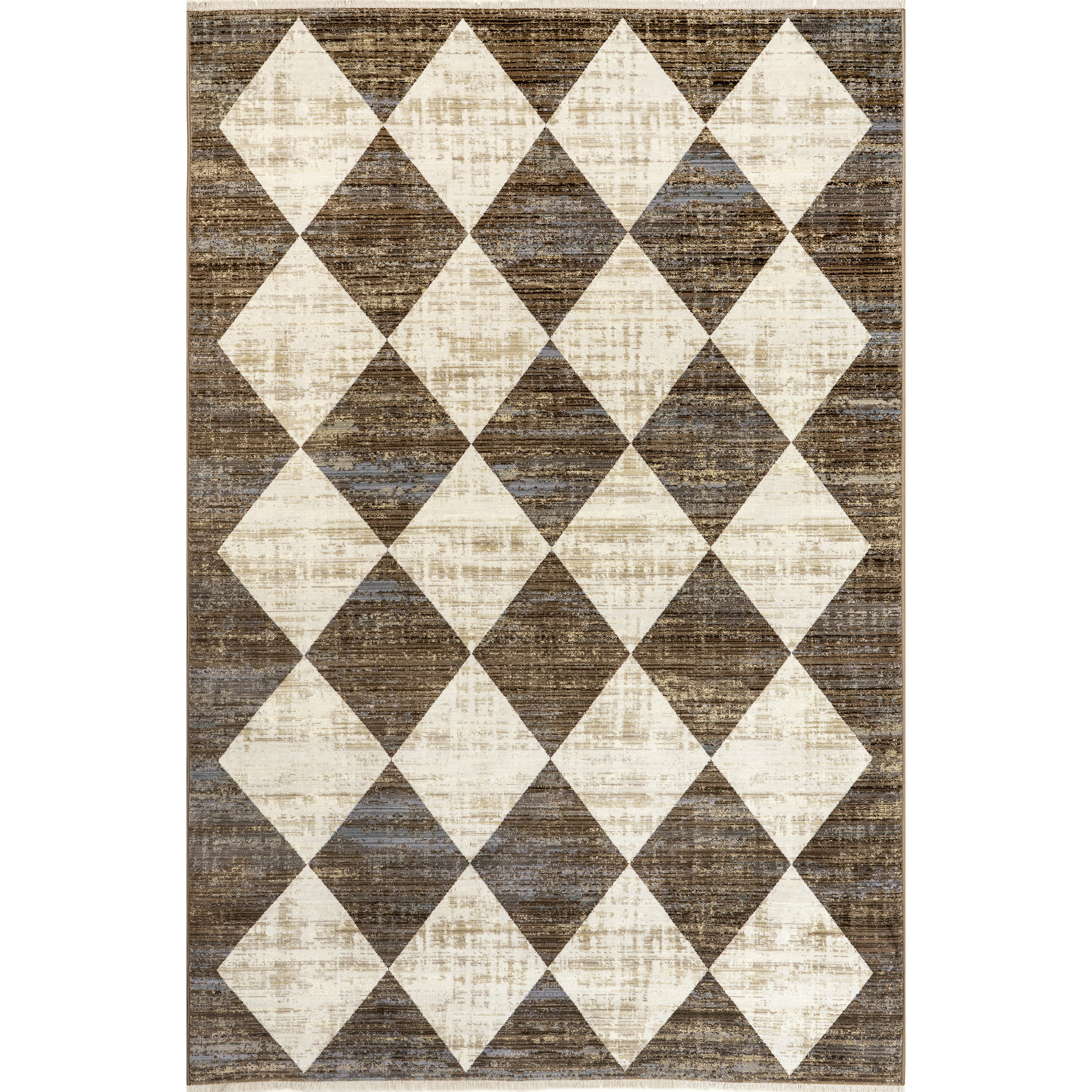 Corrigan Studio® Meline Checkered Fringe Area Rug & Reviews | Wayfair