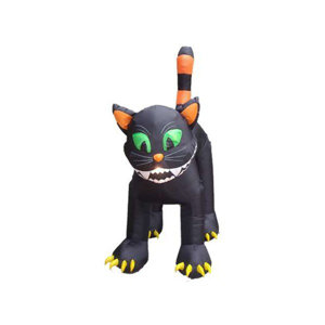 Halloween Inflatable Animated Huge Black Cat Decoration
