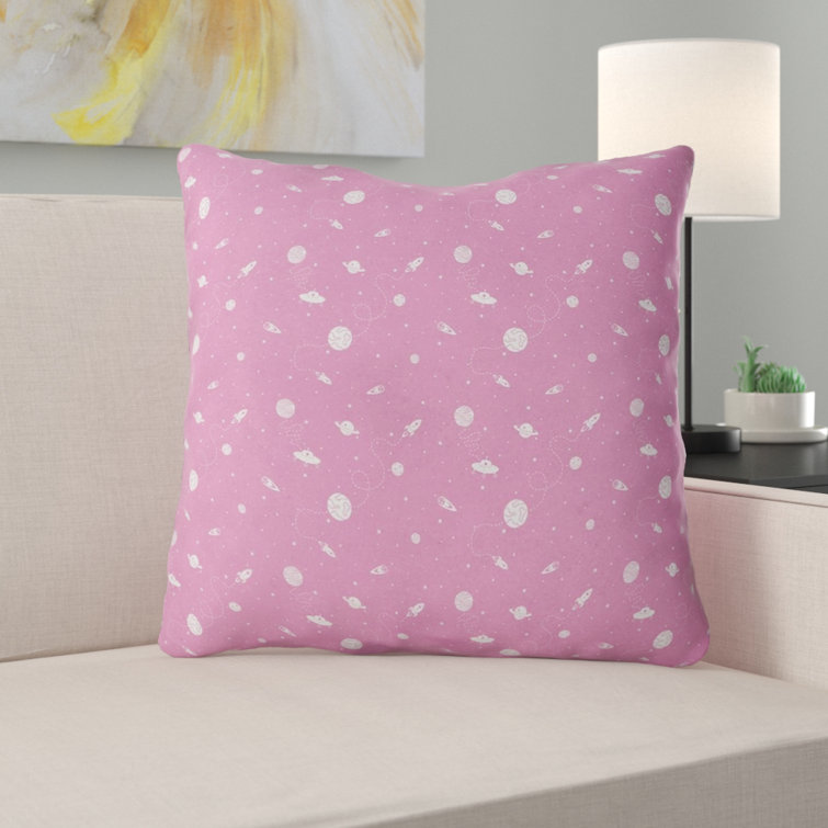 outer space throw pillow