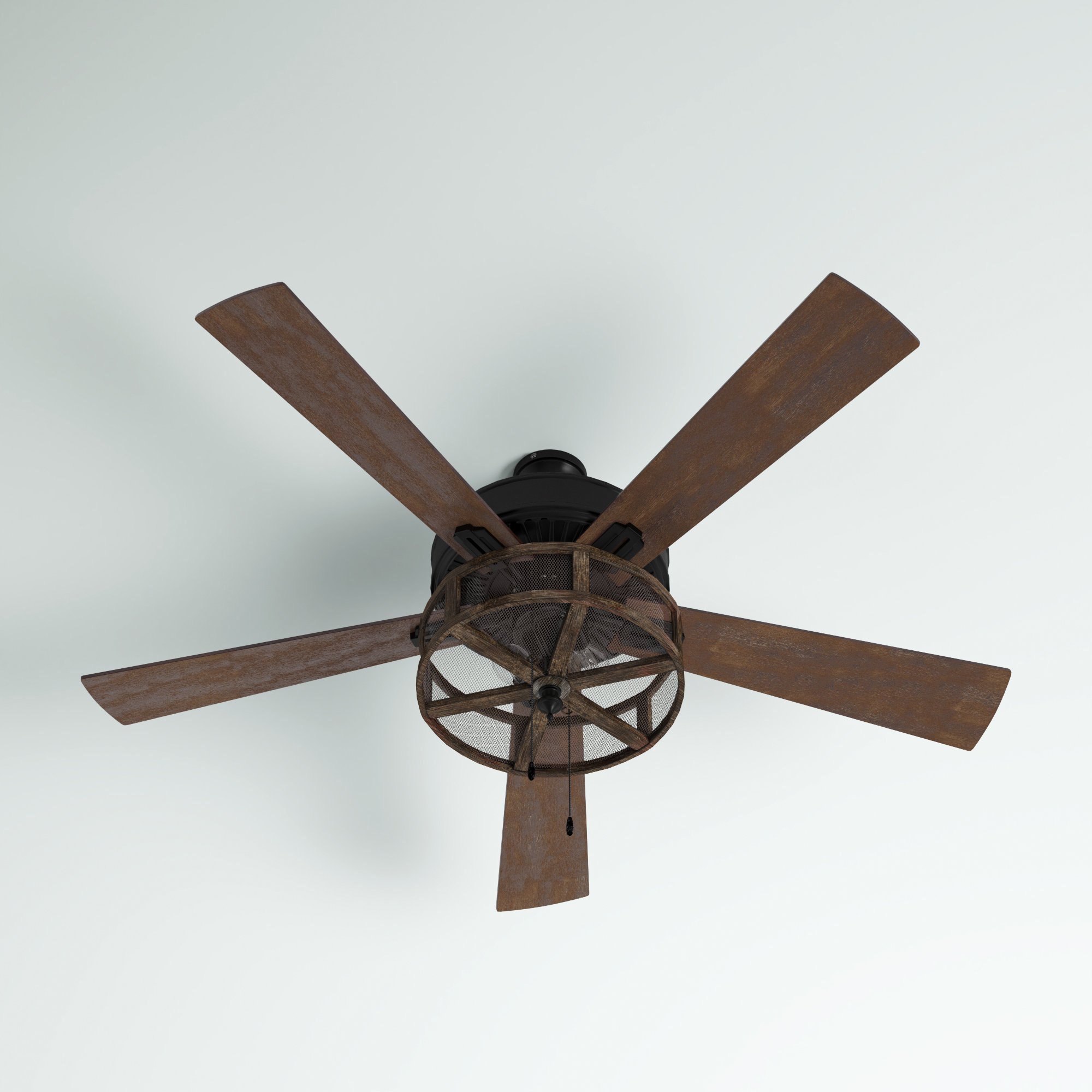Blade Caged Ceiling Fan with Light Kit 