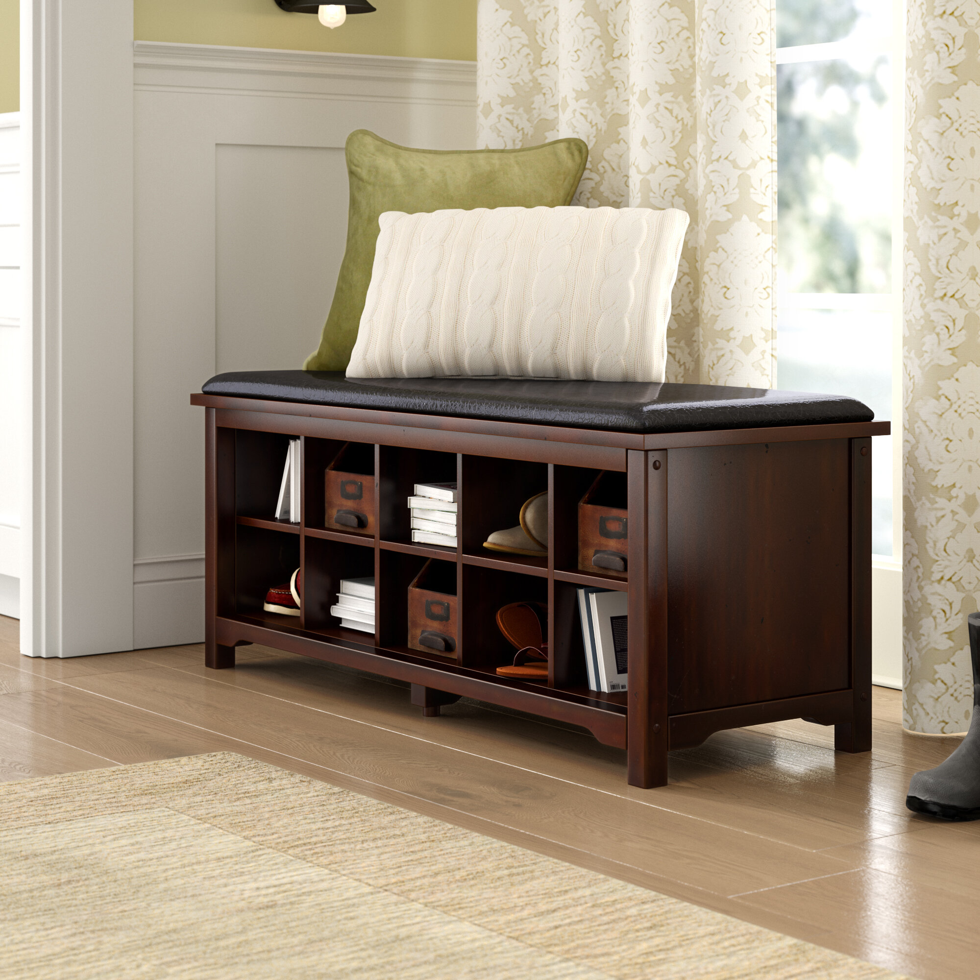 Charlton Home Benton Shoe Storage Bench Reviews Wayfair