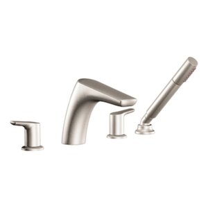 Method Two Handle Deck Mount Roman Tub Faucet Trim with Hand Shower