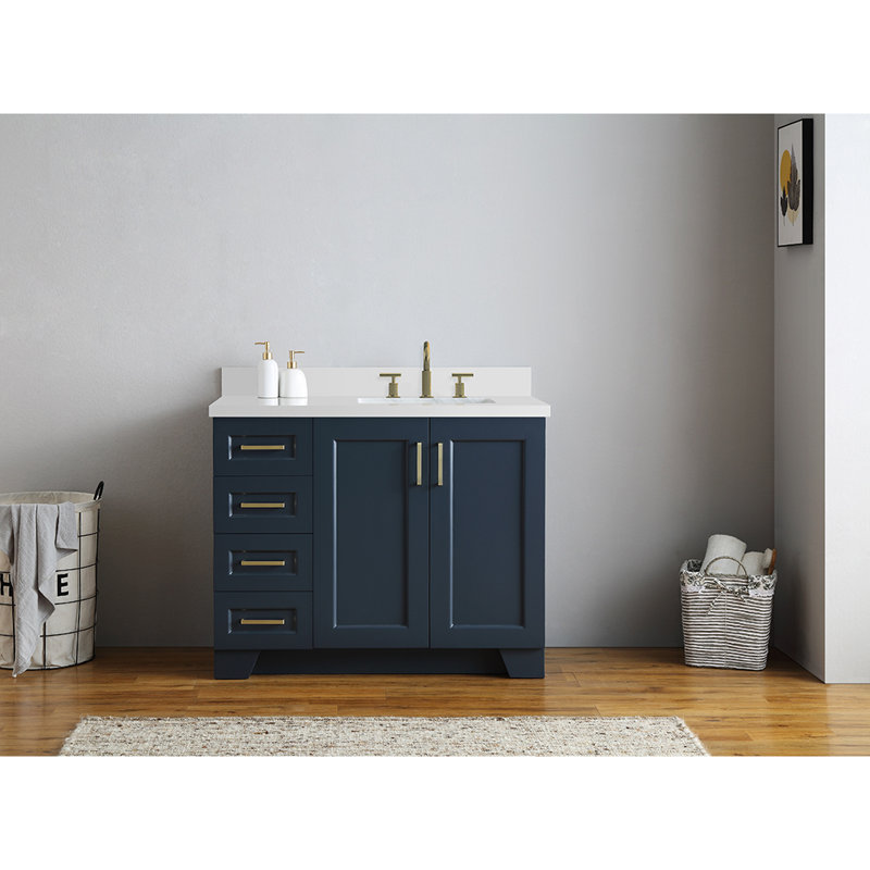Canora Grey Sawyer 43 In Right Offset Single Rectangle Sink