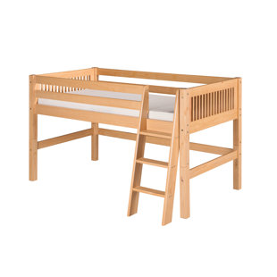 Rabon Rustic Twin Low Loft Bed by