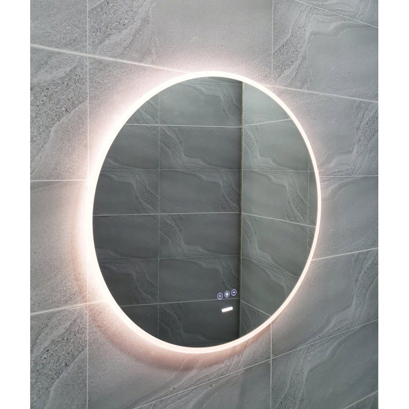 Ivy Bronx Owsley Backlit Frameless Lighted Bathroom Mirror Wayfair