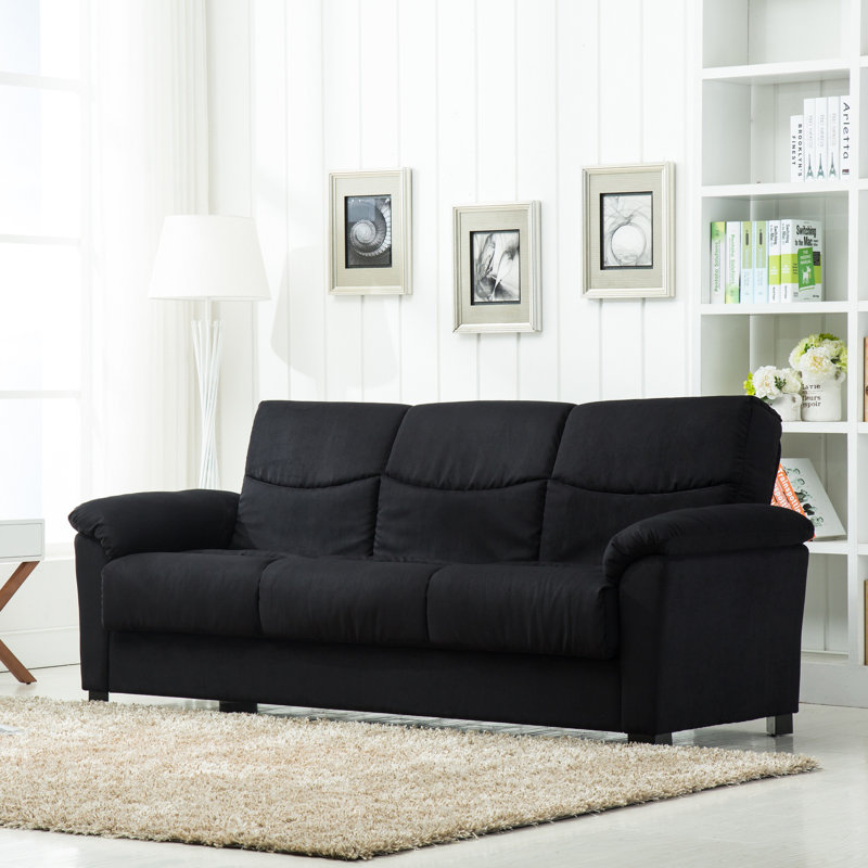 Zipcode Design Melisa Fabric Storage Reclining Sleeper Sofa Melisa Fabric Storage Reclining Sleeper Sofa