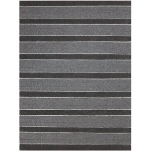 Dumont Modern Hand-Woven Charcoal Area Rug