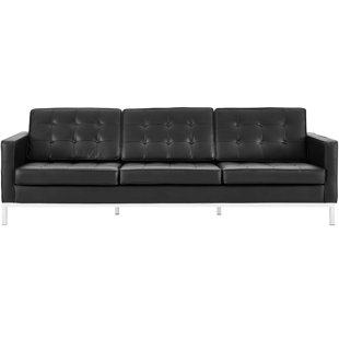 Modern Leather Sofas Couches Allmodern Quickview