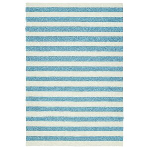 Suffield Hand-Tufted Blue Indoor/Outdoor Area Rug