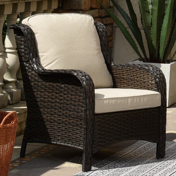 Dovecove Gretna Patio Chair with Cushions & Reviews | Wayfair