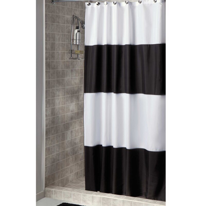 Breakwater Bay Mayra Striped Single Shower Curtain Hooks