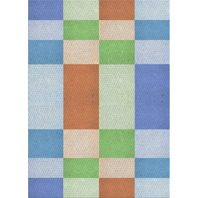 Horicon Patterned BlueGreenOrange Area Rug Ivy Bronx Rug Size Rectangle 3 x 5