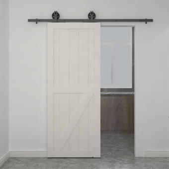 Colonial Elegance Flush Wood Painted Pure Barn Door Without Installation Hardware Kit Wayfair