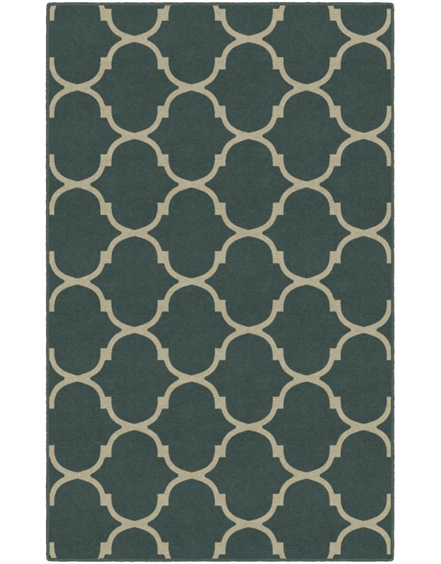 Winston Porter Helmsley Moroccan Trellis Lattice Gray Area Rug Wayfair