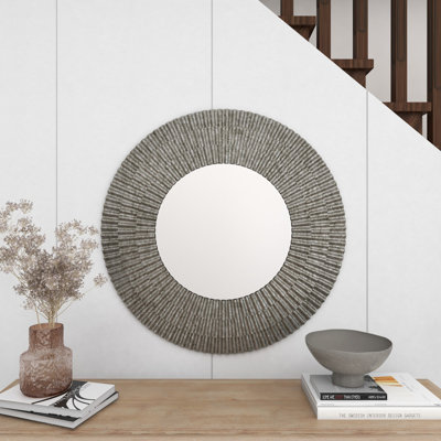 ( incomplete) ( The Crystal is missing) Crown Heights Metal Wall Mirror