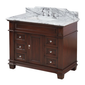 42 Inch Vanities Elizabeth 42 Single Bathroom Vanity Set