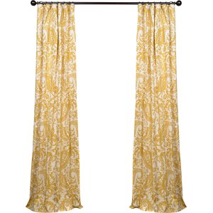 Locke Printed Cotton Curtain Panel