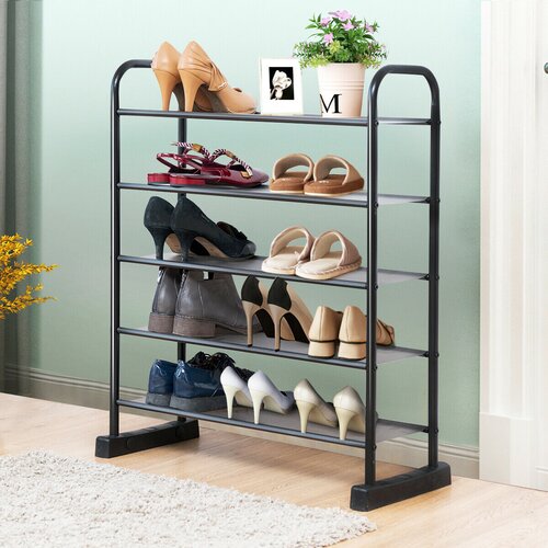 Rebrilliant Metal Frame 25 Pair Shoe Rack Wayfair