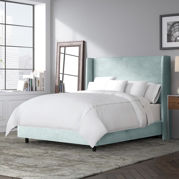 Teal Velvet Upholstered Bed | Wayfair