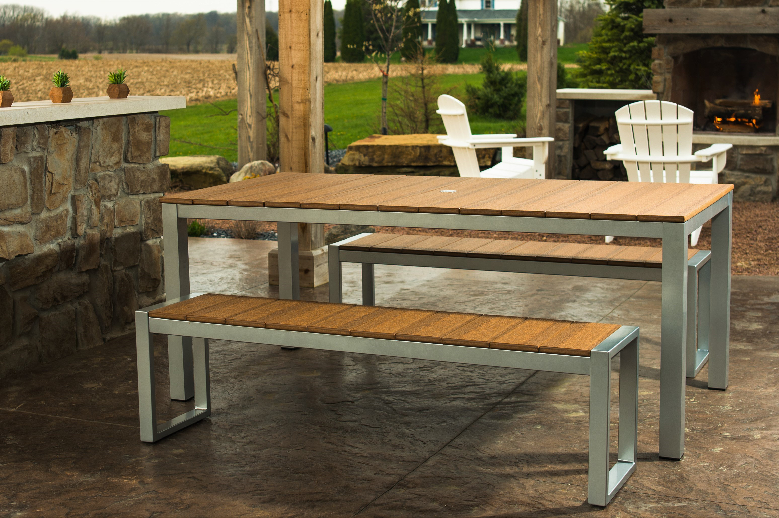 Orren Ellis Katreesha Modern Outdoor Dining Table Wayfair