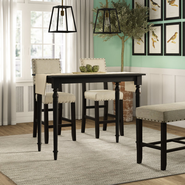 hedden bar height dining table charlton home