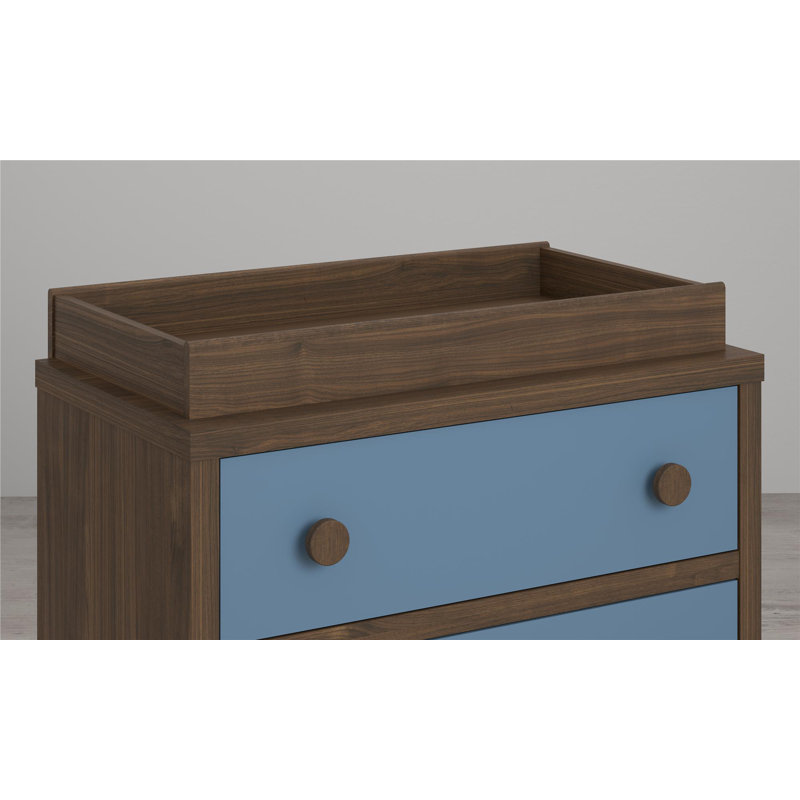 walnut changing table topper