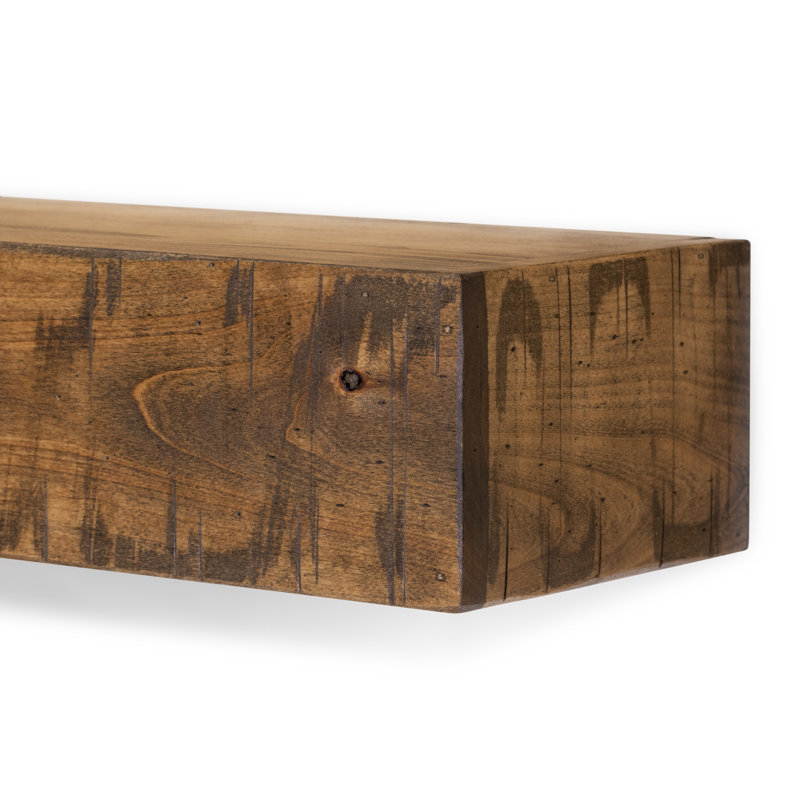 Dogberry Collections Rustic Fireplace Shelf Mantel Reviews Wayfair