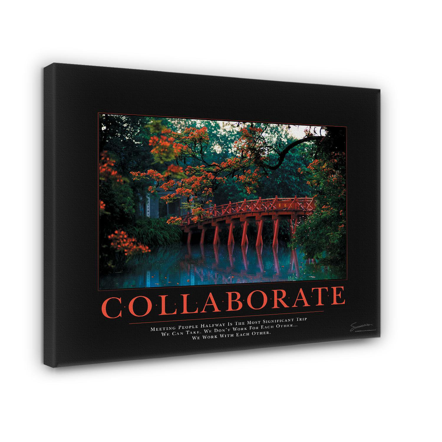 Successories Change Forest Falls Motivational Photographic Print On Wrapped Canvas