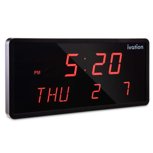 Wall Clocks You Ll Love Wayfair Digital Led Wall Clock
