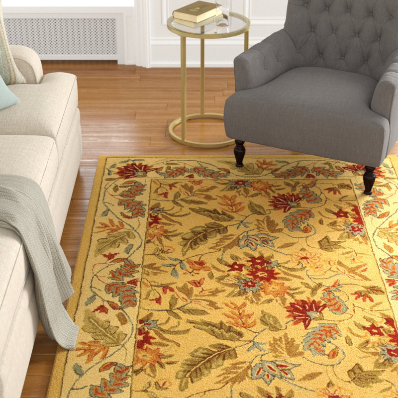 Charlton Home Helena Missy Hand Hooked Wool Ivory Area Rug Reviews Wayfair