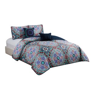 Binette 5 Piece Reversible Quilt Set