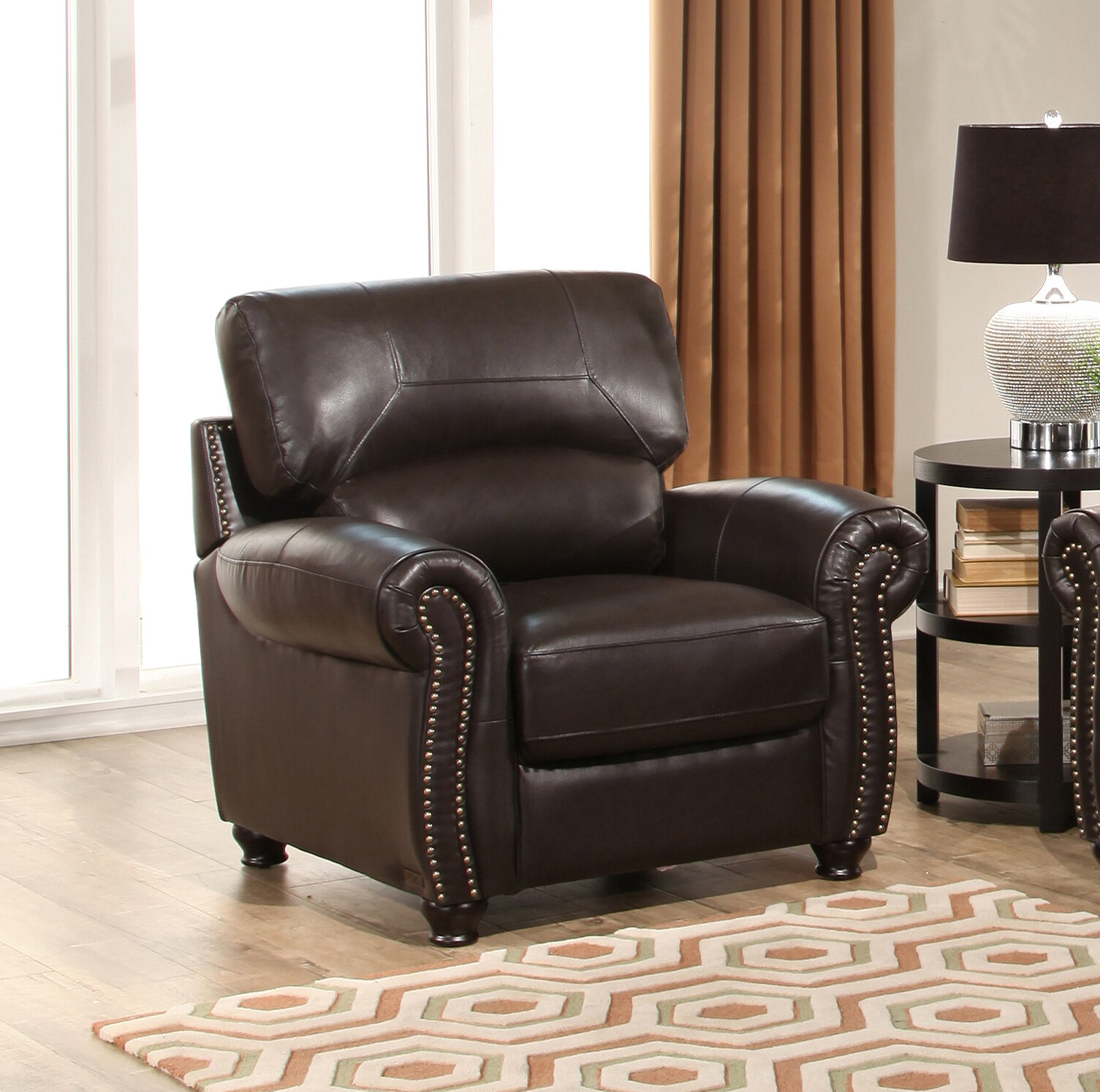 leather accent chair wayfair