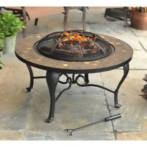 Sumpter Steel Wood Burning Fire Pit table