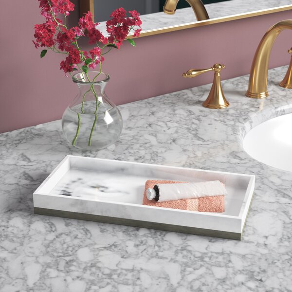BELLA LUX 3 Pc Bathroom Accessory Set White Swirl With Crystals Rhinestones NEW 