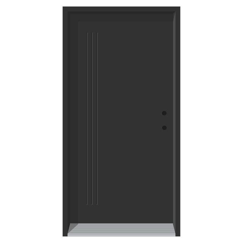 Dusco Doors Alania Prefinished Steel Prehung Front Entry Doors Reviews Wayfair