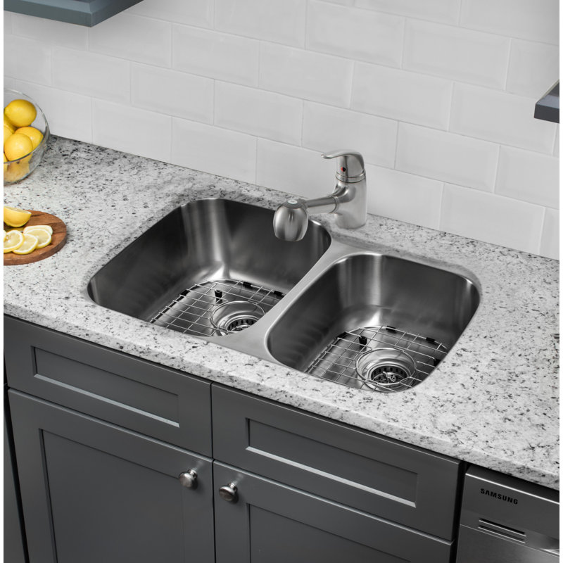 Cahaba 32 L X 21 W Double Basin Undermount Kitchen Sink With
