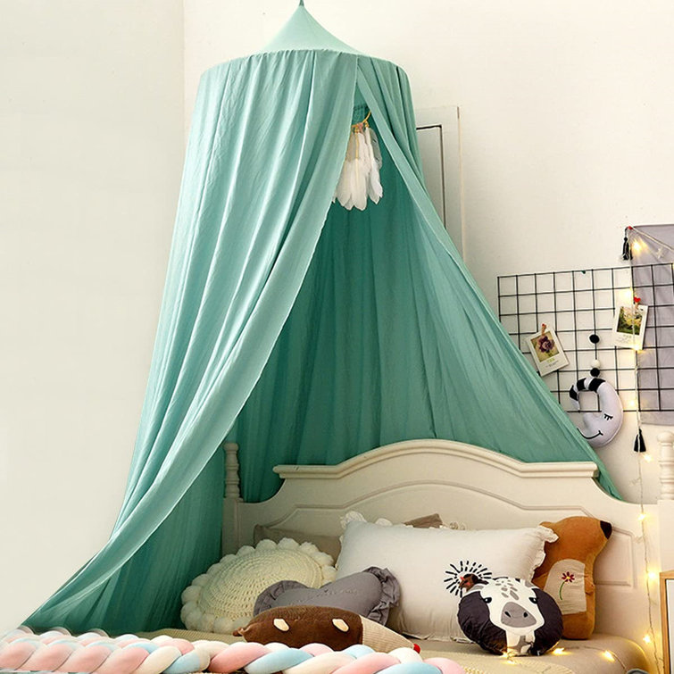 green bed tent