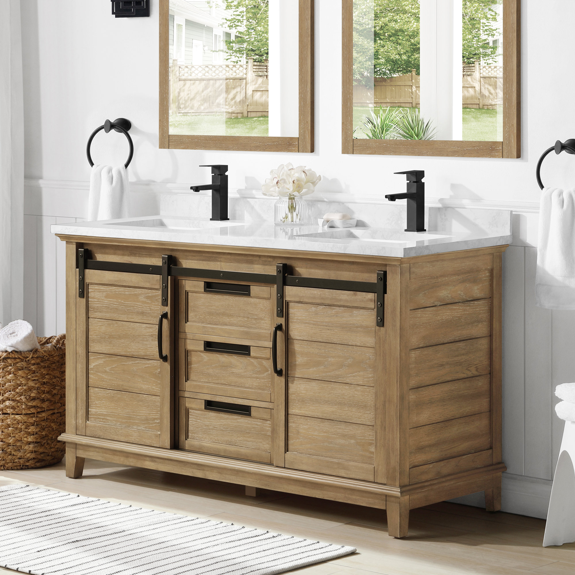 Ove Decors Edenderry 60 Double Bathroom Vanity Set Reviews Wayfair