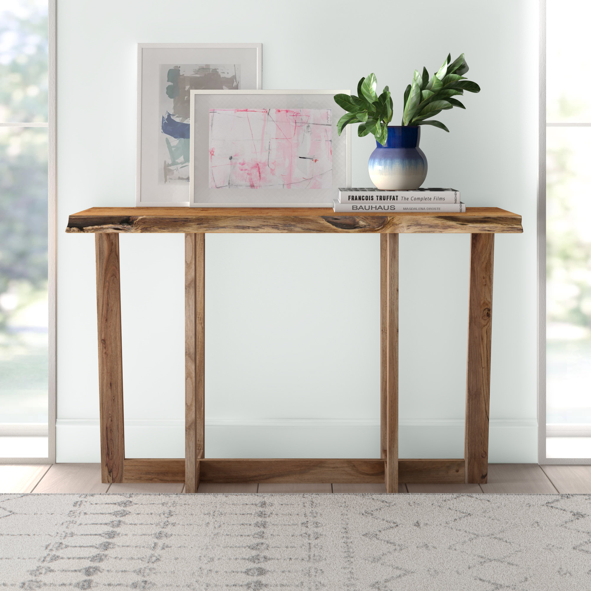 Millwood Pines Maurer 48 Solid Wood Console Table Reviews