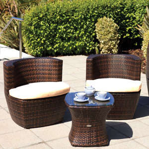 2-Sitzer Loungemöbel-Set Provence aus Rattan vo..