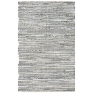 Havelock Striped Contemporary Hand-Woven Gray Area Rug
