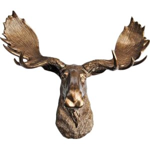 Moose Head Faux Taxidermy Wall Du00e9cor
