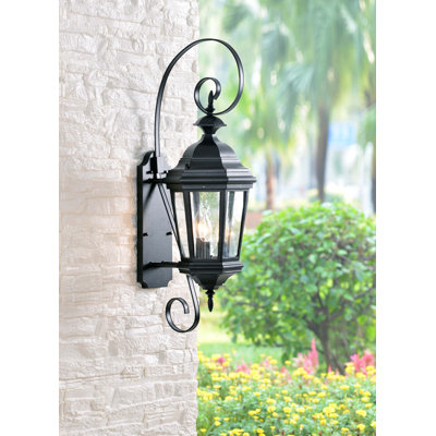 Wildon Home Estate 3 Light Outdoor Wall Lantern Finish Black