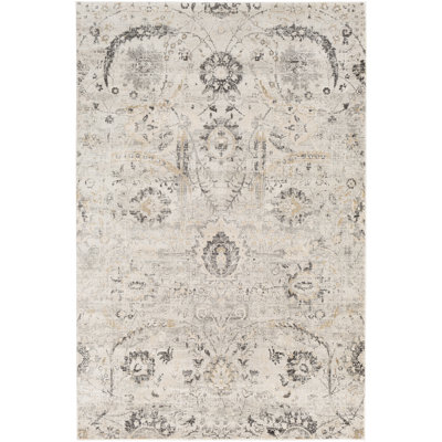Paloalto Geometric White Area Rug