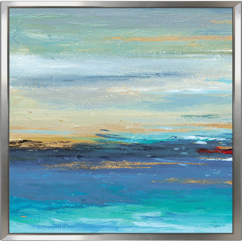 Highland Dunes Sea Mystery Panel I Framed Acrylic Painting Print