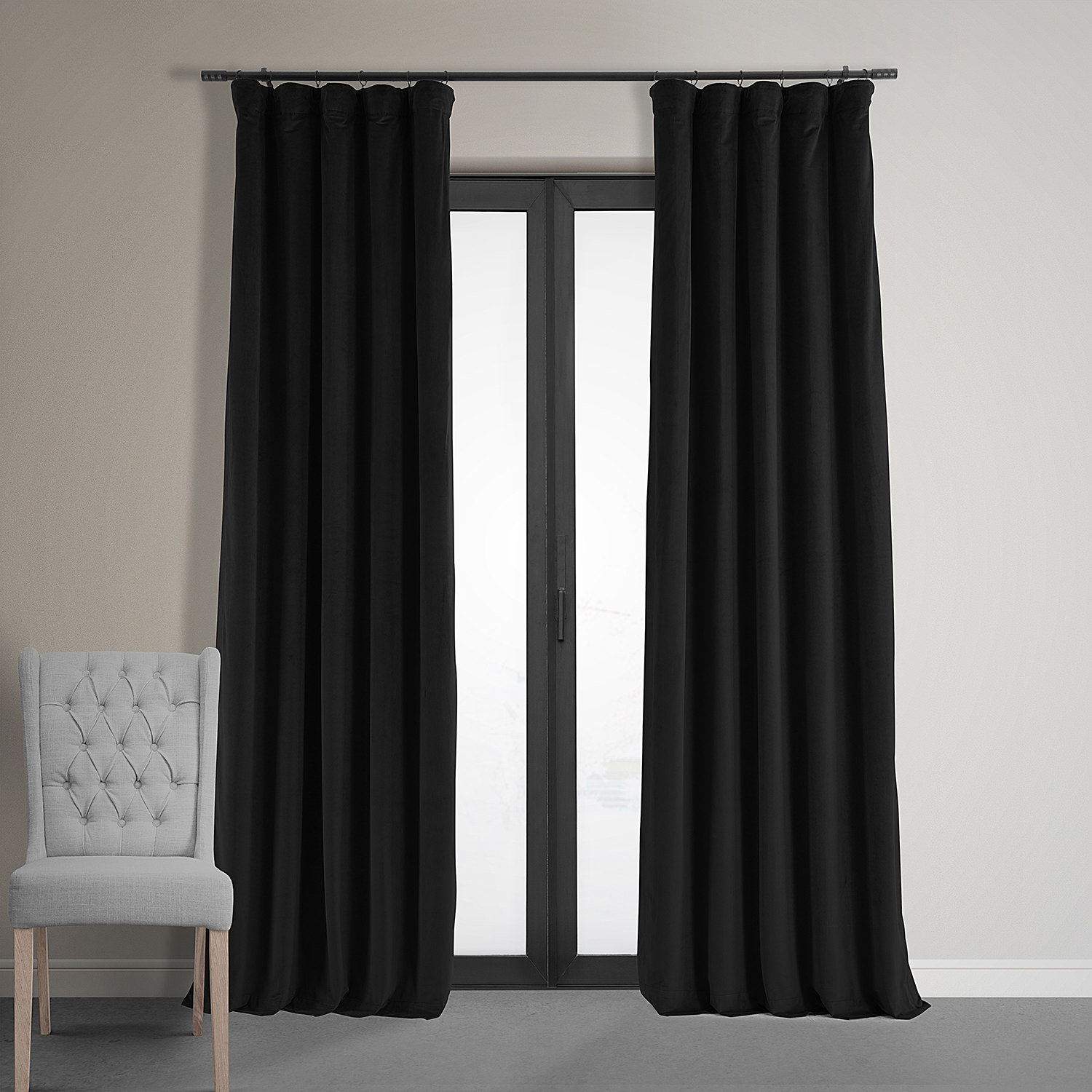New Curtain Stage Blackout  Custom Sizes Available Made in Canada Grey#101 